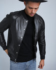 BLOUSON EN CUIR Teddy