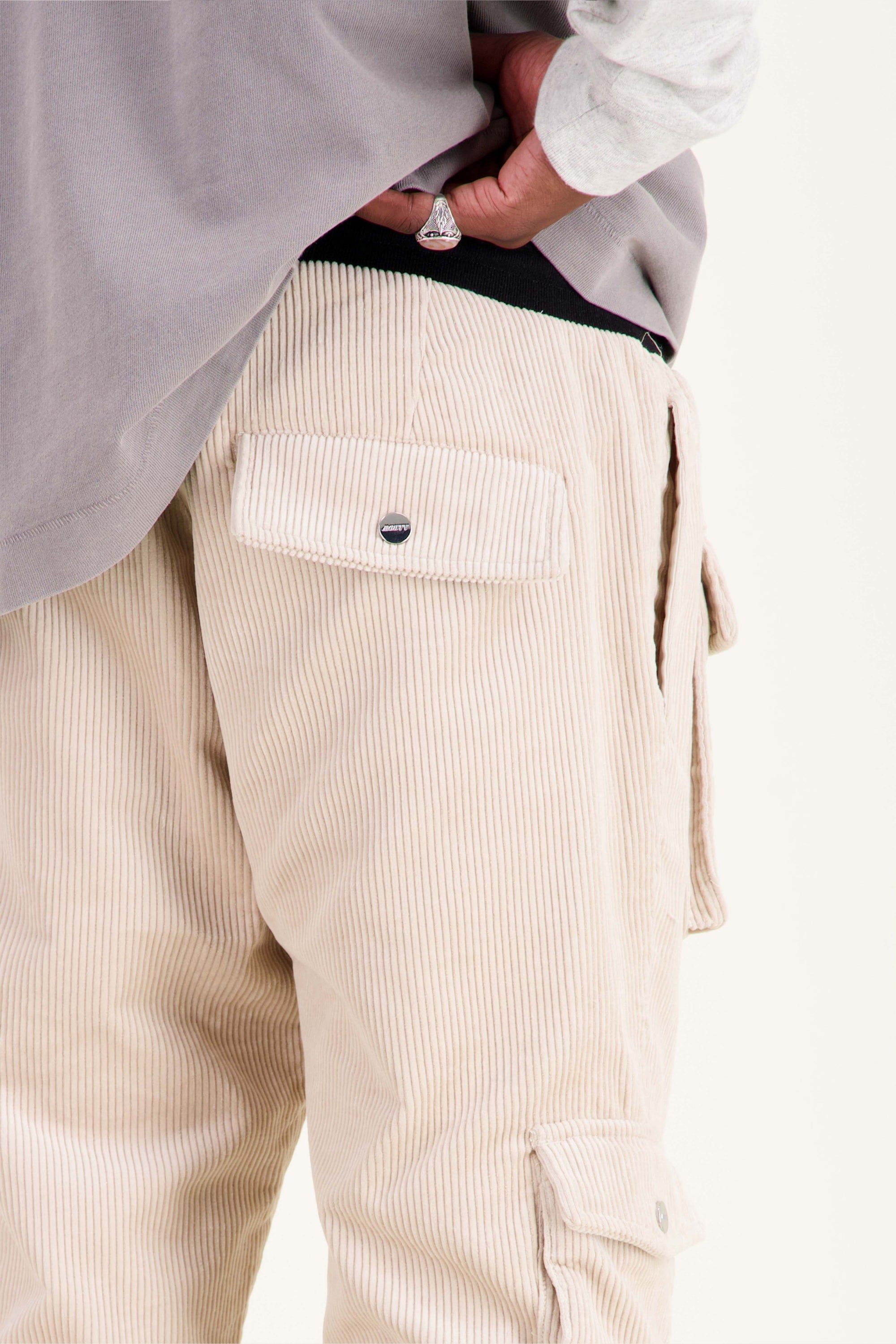 PANTALON CARGO FP VELOURS BEIGE