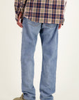 PANTALON EN JEAN PLAID DESTROY