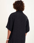 CHEMISE ESCOBAR LOGO INTARSIA NOIR