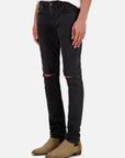 PANTALON EN JEAN SLIM NOIR